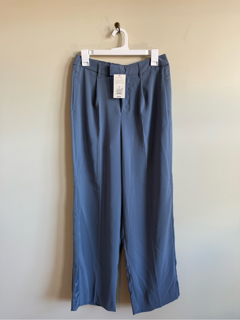 NWT Women’s Slate Blue Dress Pants - Classic Straight Fit, Size 6